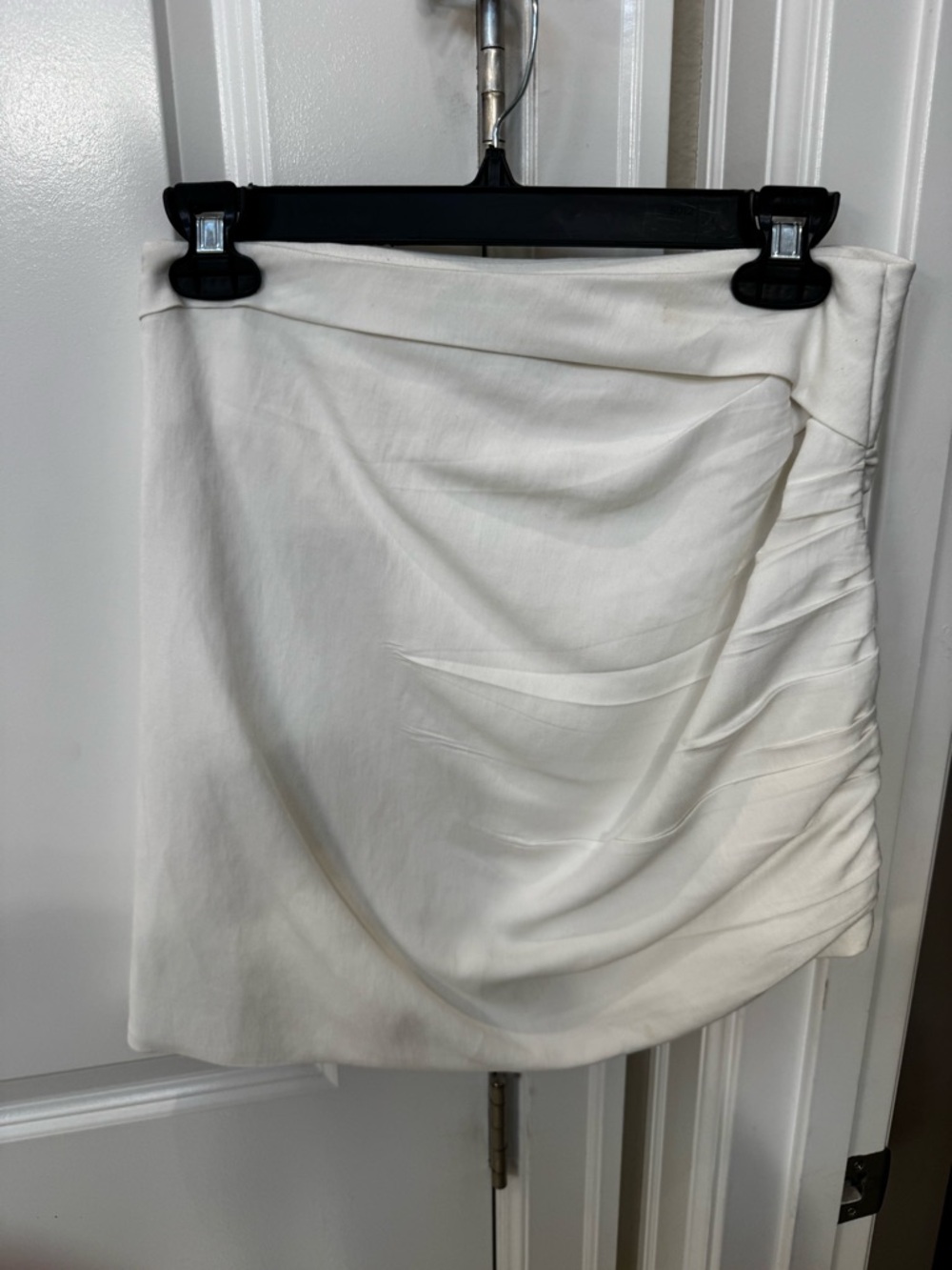 The Row white mini skirt